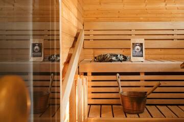 Фото номера Вилла с 2 спальнями Курортные отели Wellbeing365 Resort Mannilanniemi г. Пуумала 24